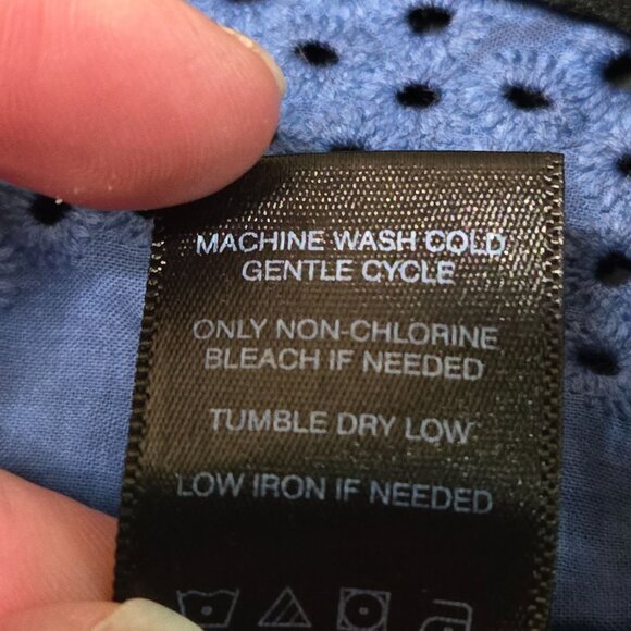 NWT Ali Miles Women's XL Blue Embroidered Peasant Boho Tunic Top - Picture 6 of 8